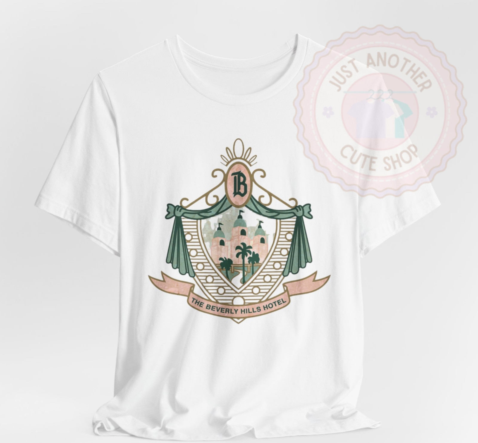 Vintage Beverly Hills Hotel T-Shirt ♡ Pink Palace Logo! California Retro Tee!