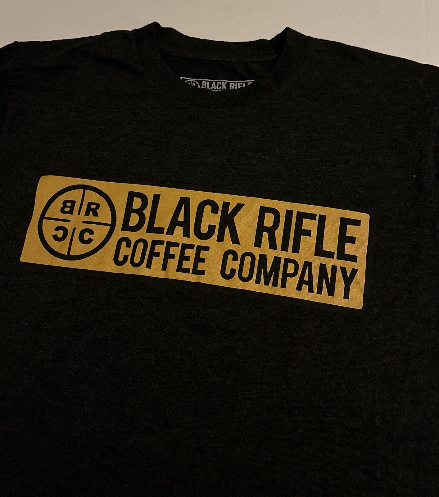 Black Rifle Coffee Company Logo Short Sleeve T-Shirt SMALL Veteran Military USA