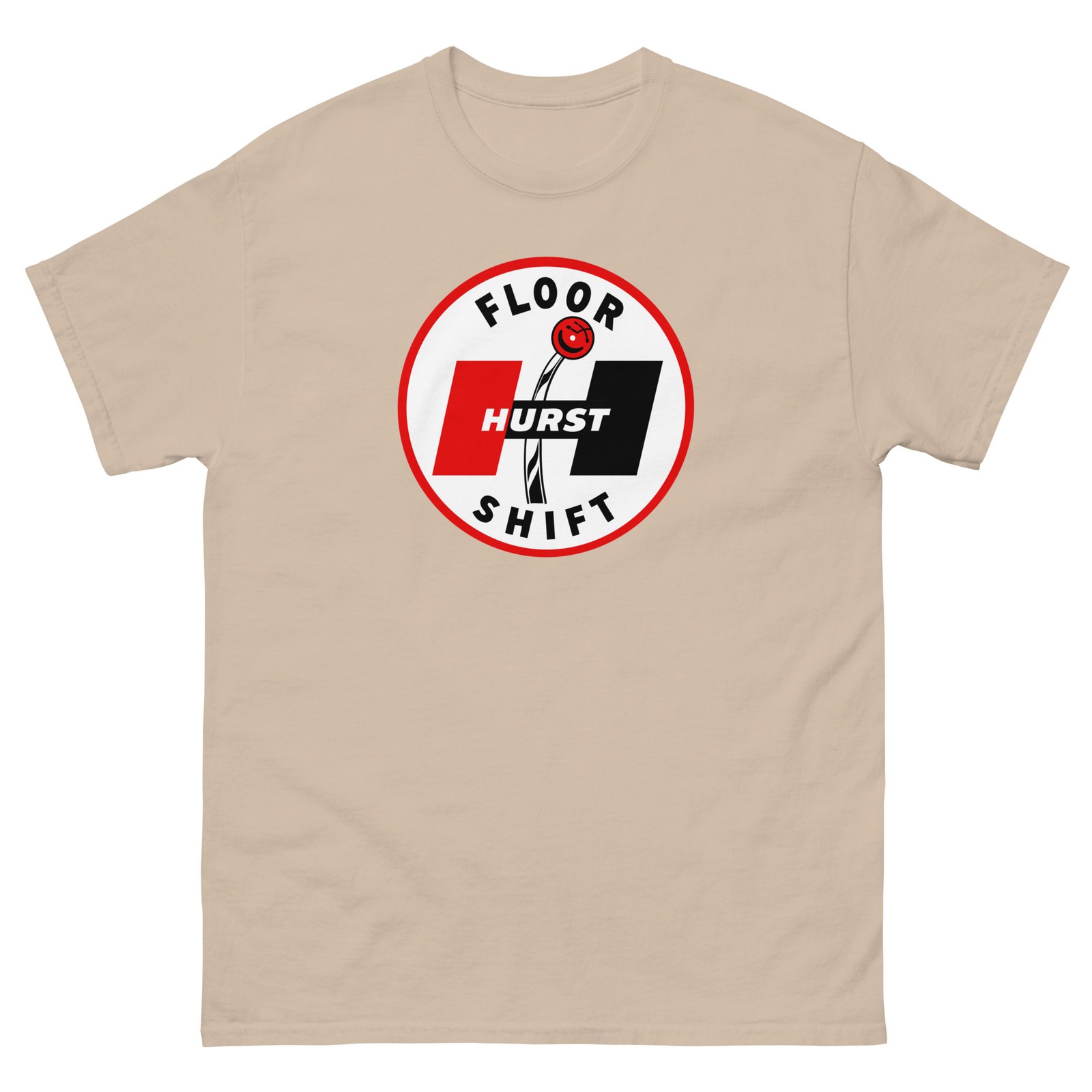 Hurst Floor Shift Vintage Muscle Car Shifter Logo T Shirt Retro Racing Tee