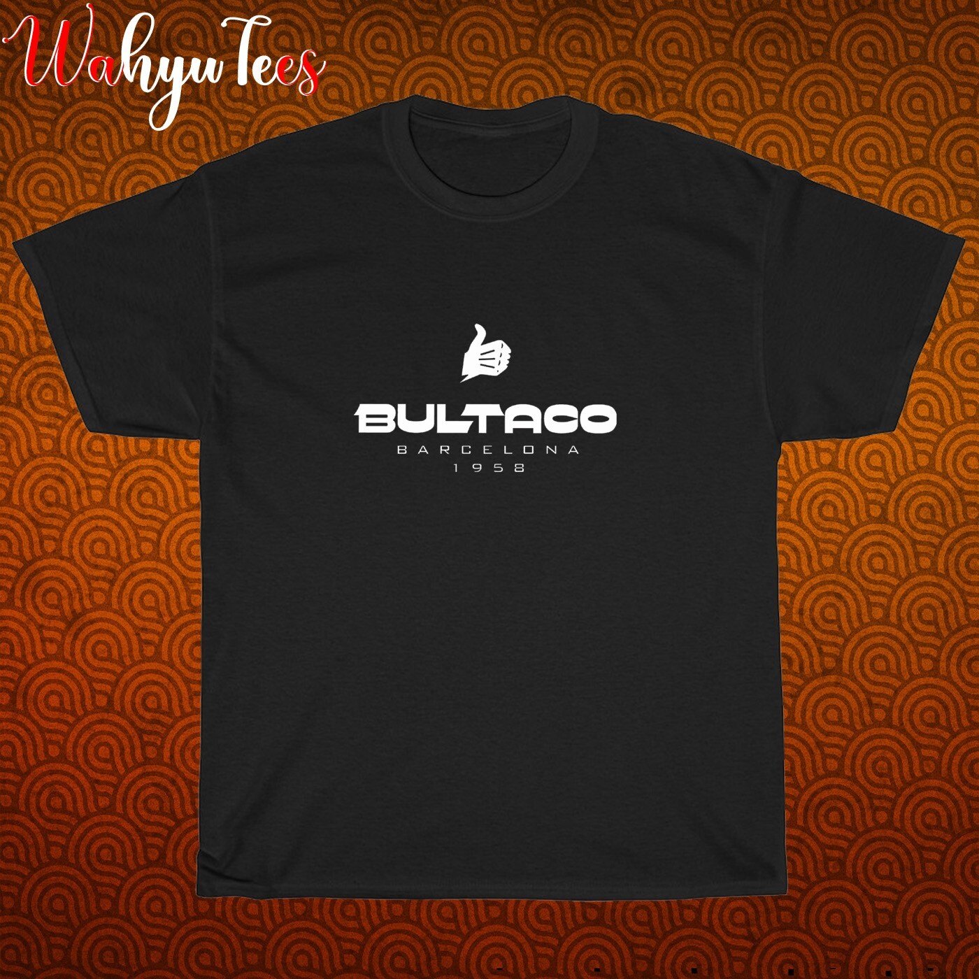 New Bultaco Motorcycle Logo Black/Grey/Navy/White Size S-5XL Unisex T-Shirt