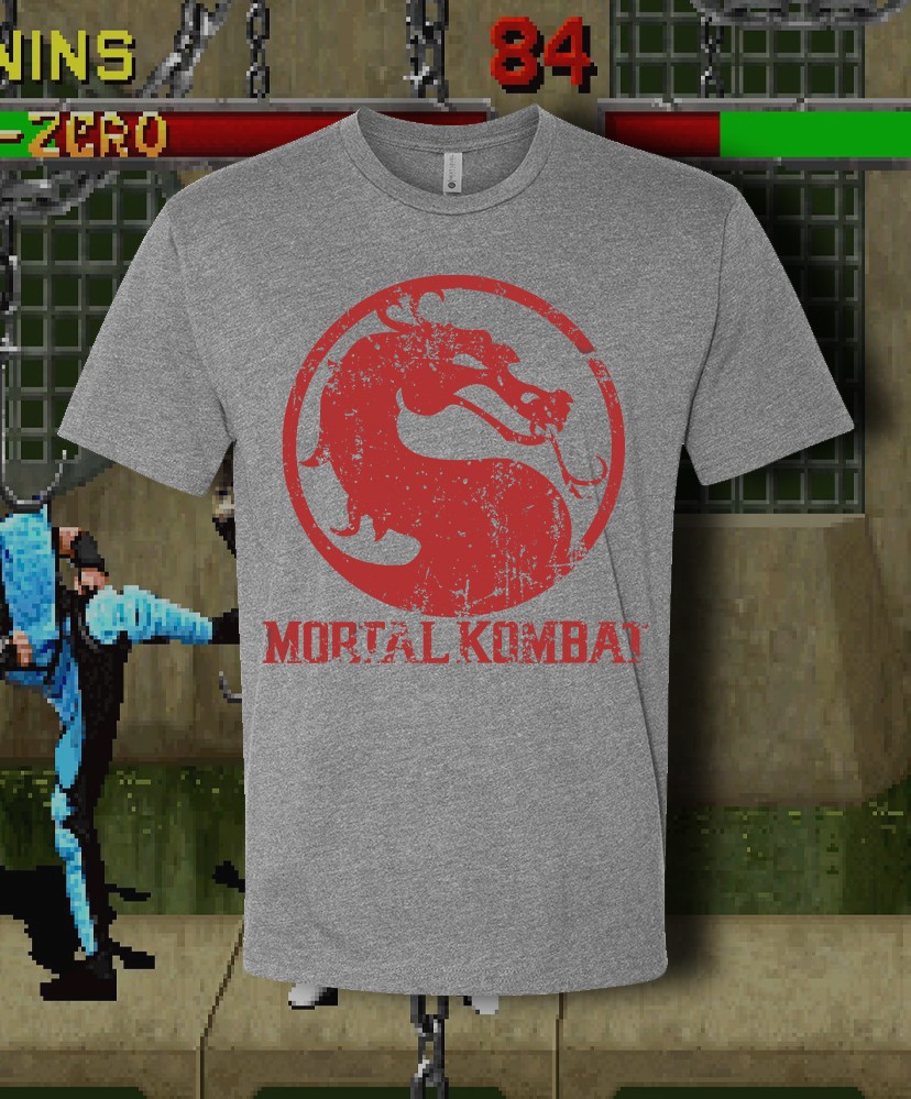 Mortal Kombat Classic Logo Shirt Adult & Youth sizes up to 6XL Fast Ship!!