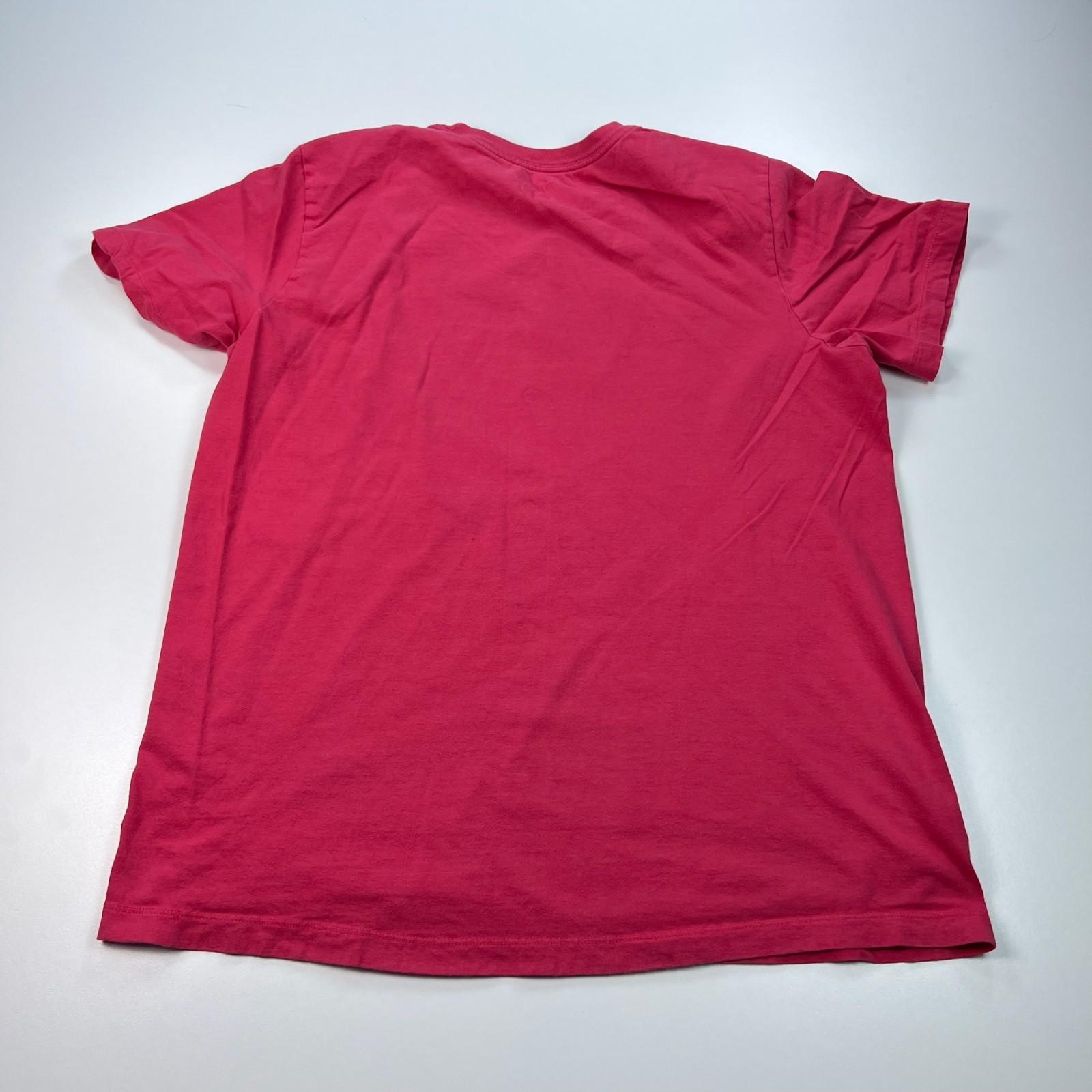 Nike Logo Shirt Mens Large Red Crew Neck Logo Casual Sports Swoosh