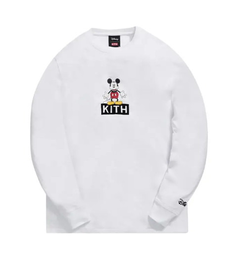 Kith x Disney 30s Mickey Standing Classic Logo L/S Tee Rare NEW XS