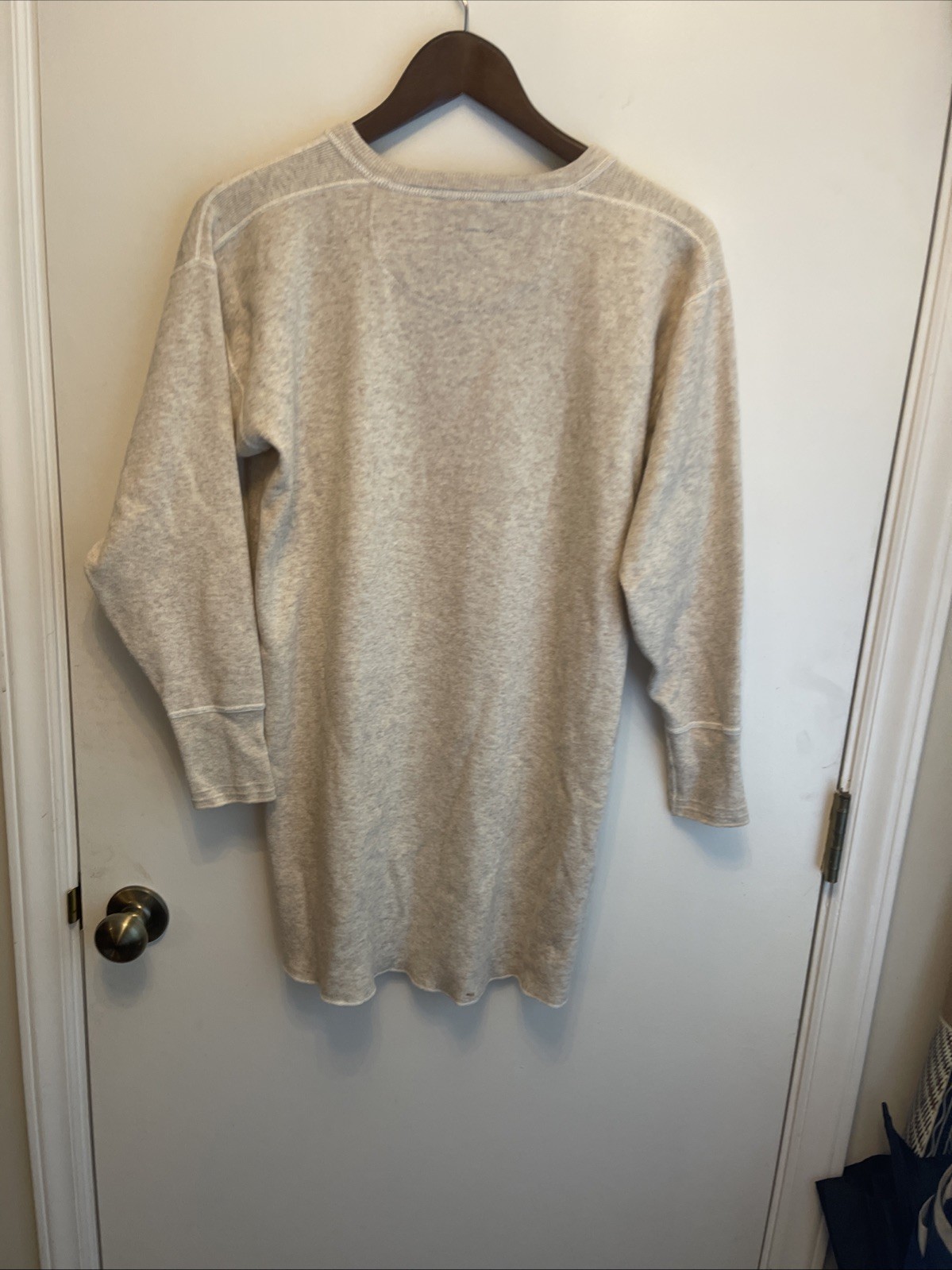 Vintage 1930s Oneita Standard Underwear Long Sleeve Wool Henley M 30s