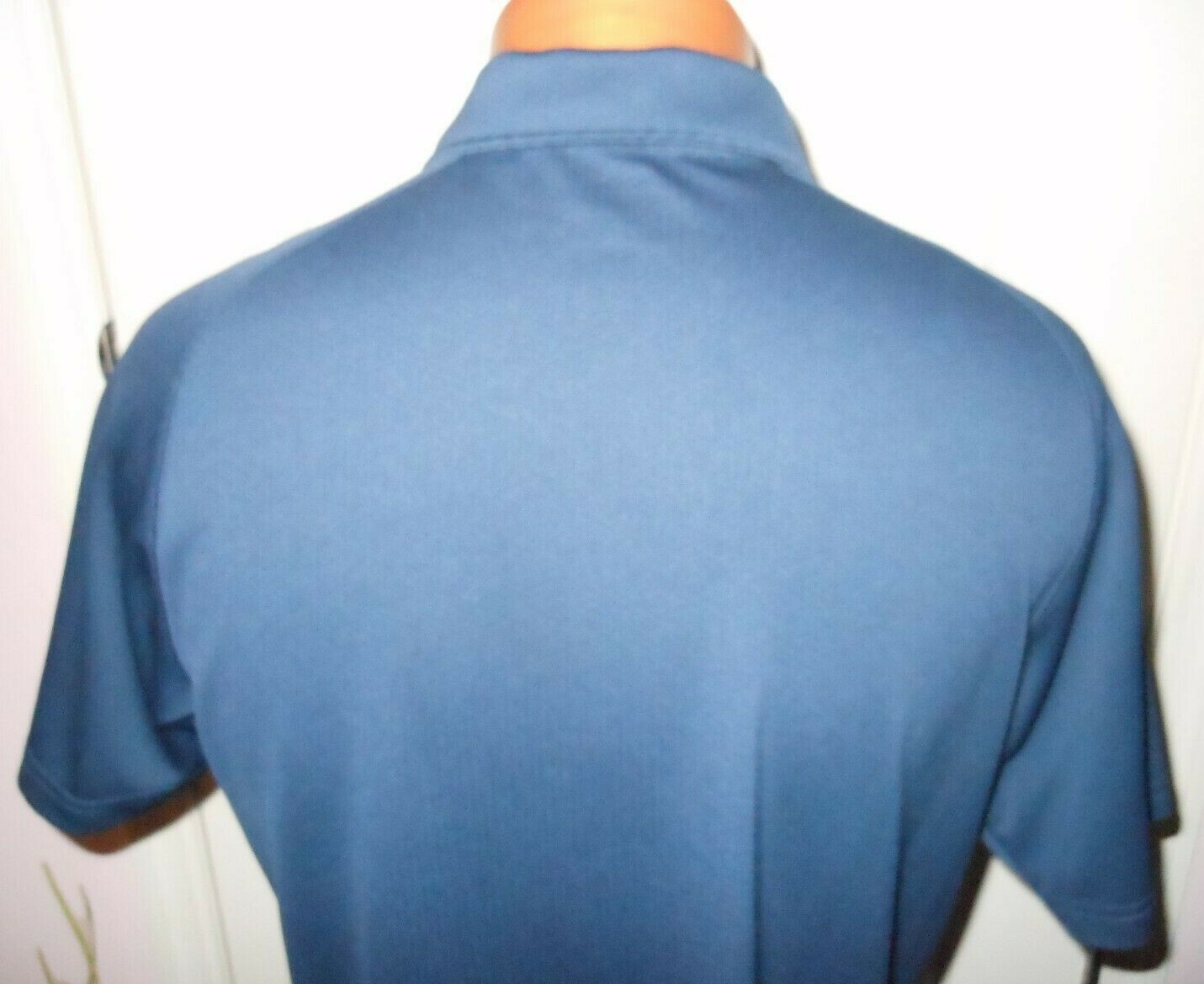 Slazenger Men’s Blue Golf Short Sleeve Polyester Collared Polo T Shirt Size L
