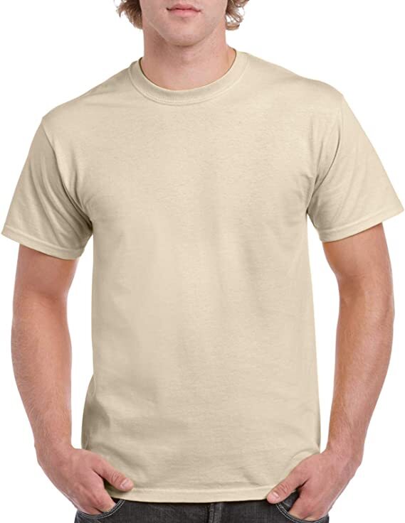 Gildan 3-PACK Men’s Heavy Cotton T-Shirt (Pack of 3) Bulk Solid Blank Regula Fit