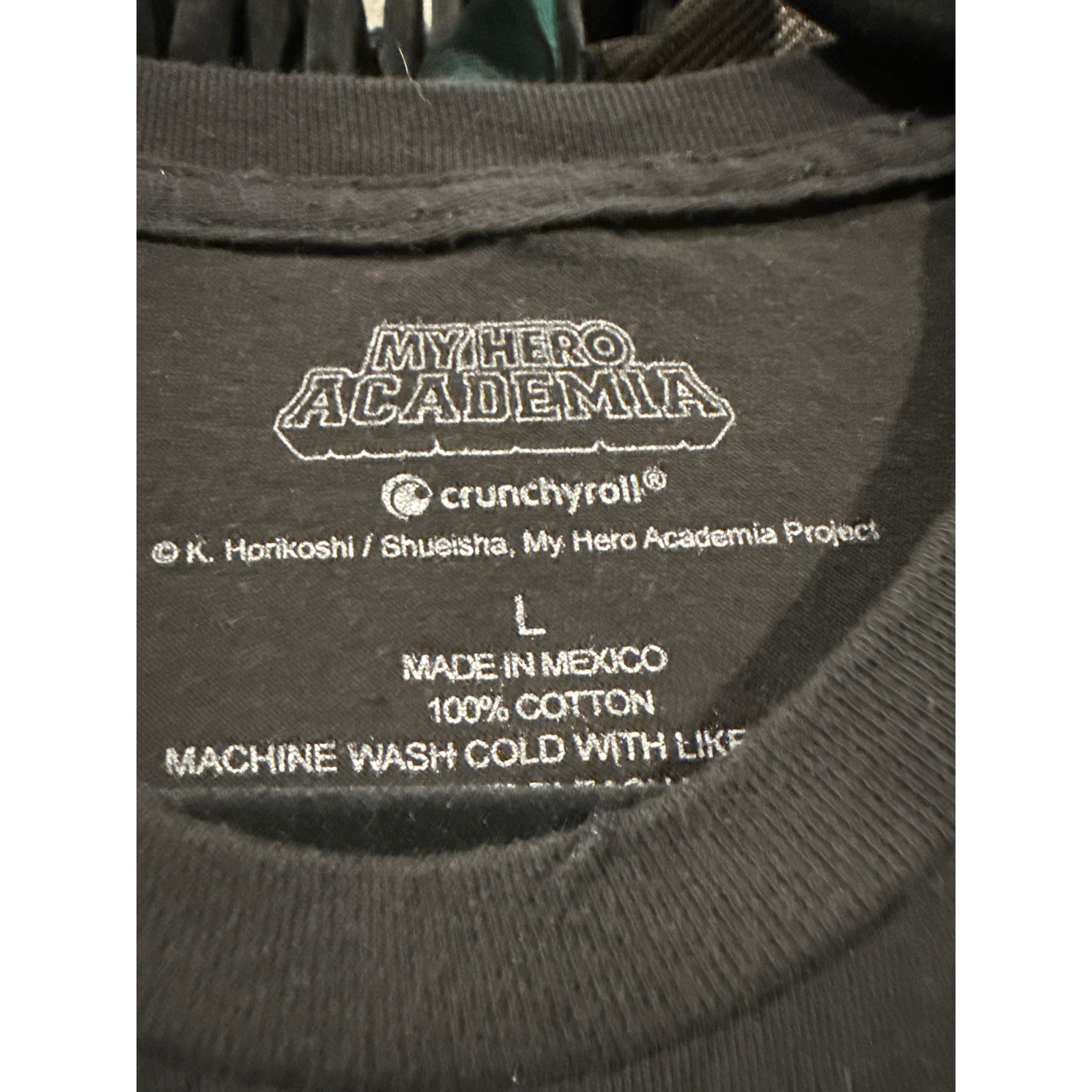 My Hero Academia League of Villains Black Graphic T-Shirt Mens Large Crunchyroll