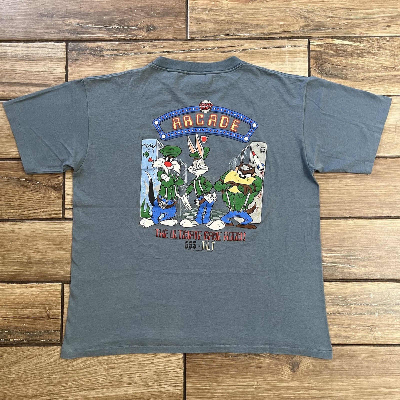 Rare Vintage Wild Oats Looney Tunes T Shirt Arcade Double Sided Shirt XL 1995