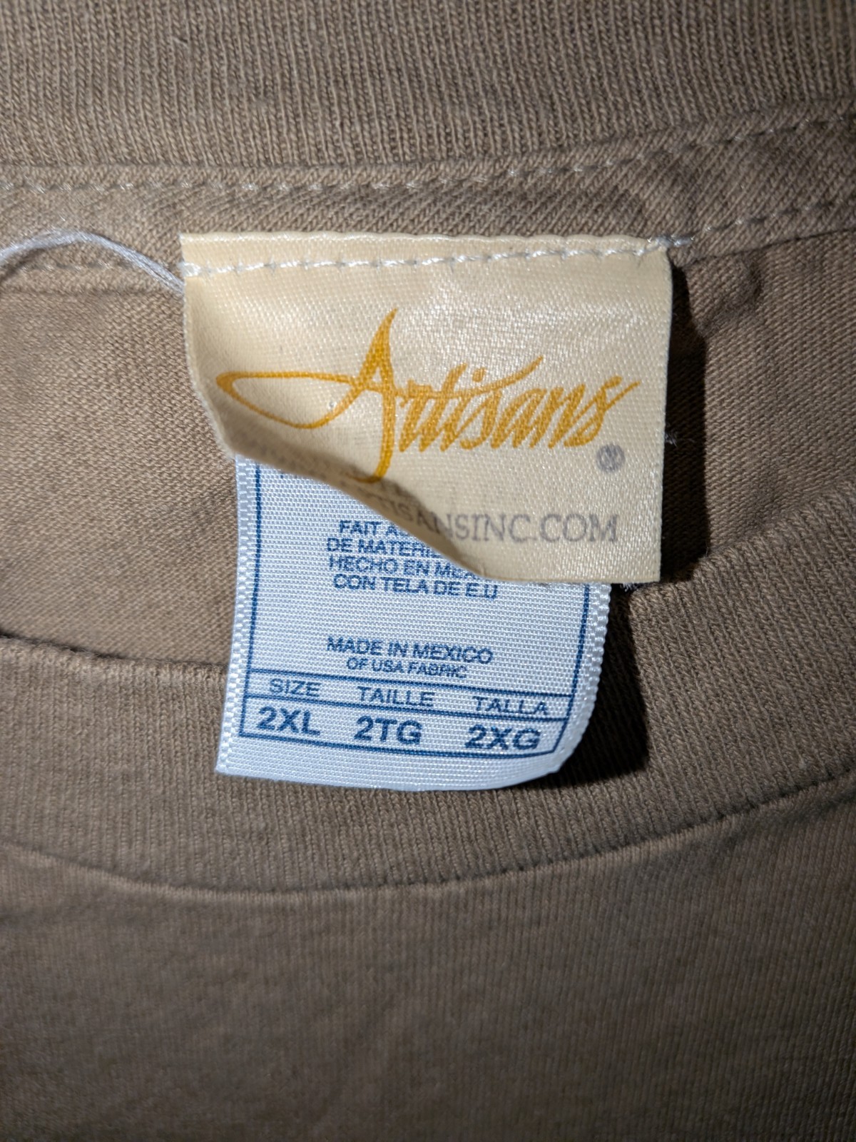 Artisans Ducks Unlimited Brown Dog Sportsman’s Warehouse 90s Cotton Tee 2XL Vtg