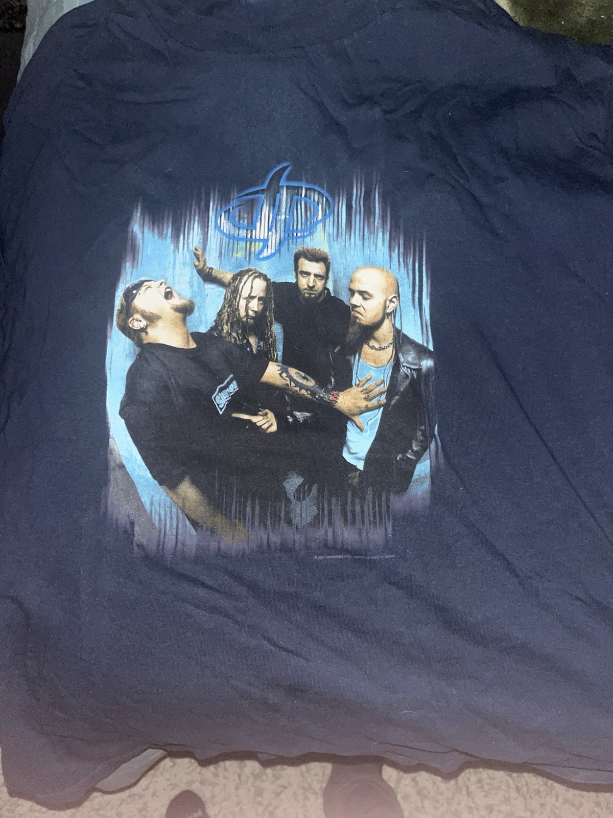 Drowning pool vintage 2001 Blue Men’s XL T-Shirt
