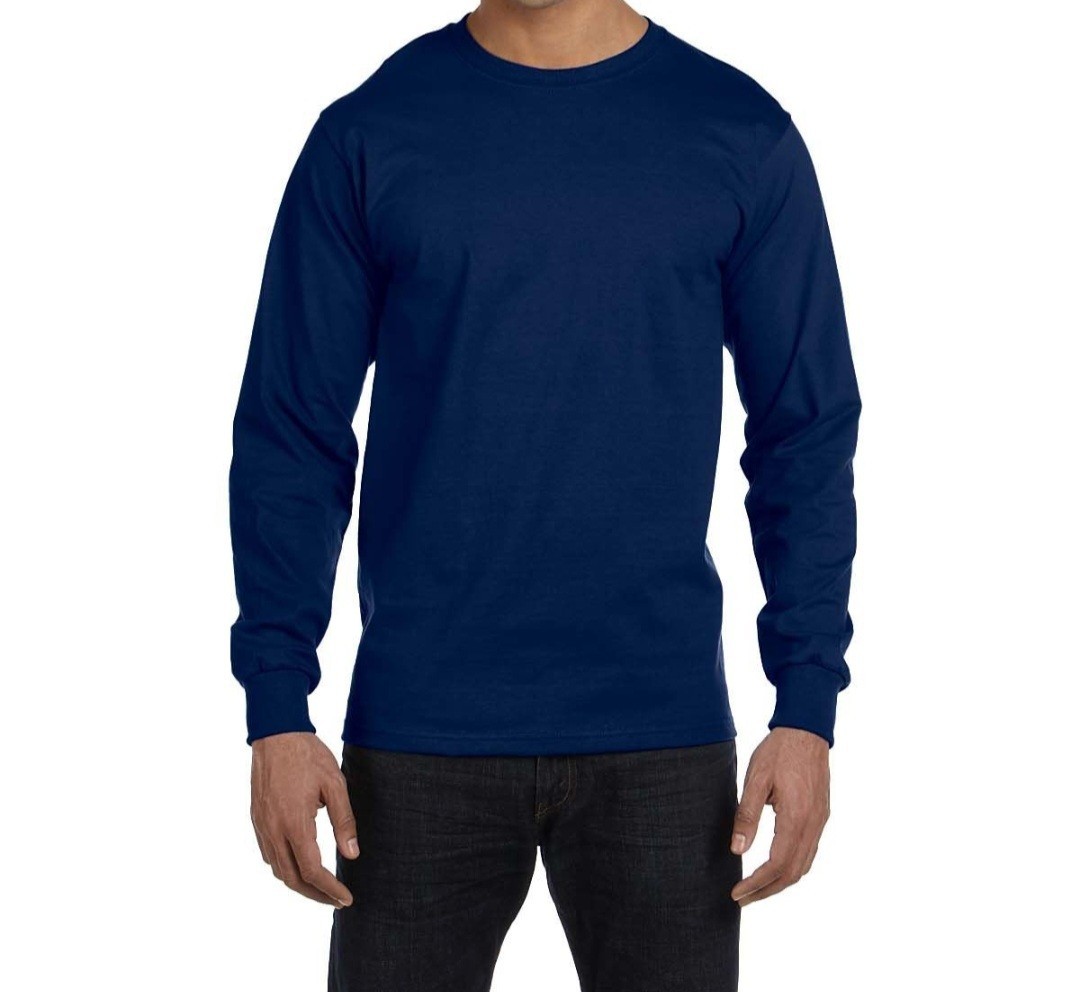 4 Gidan Navy Blue Long Sleeve G540 Heavy Cotton 2 XL
