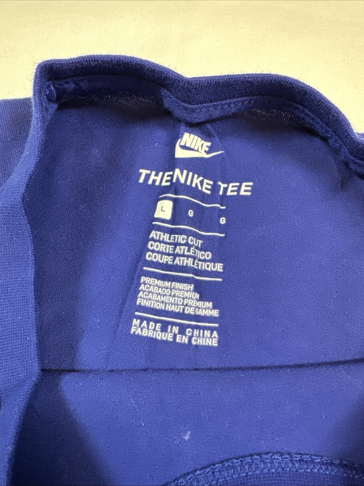 Nike NSW T-Shirt Tee Men Large Blue 867218 455 Foamposite One New
