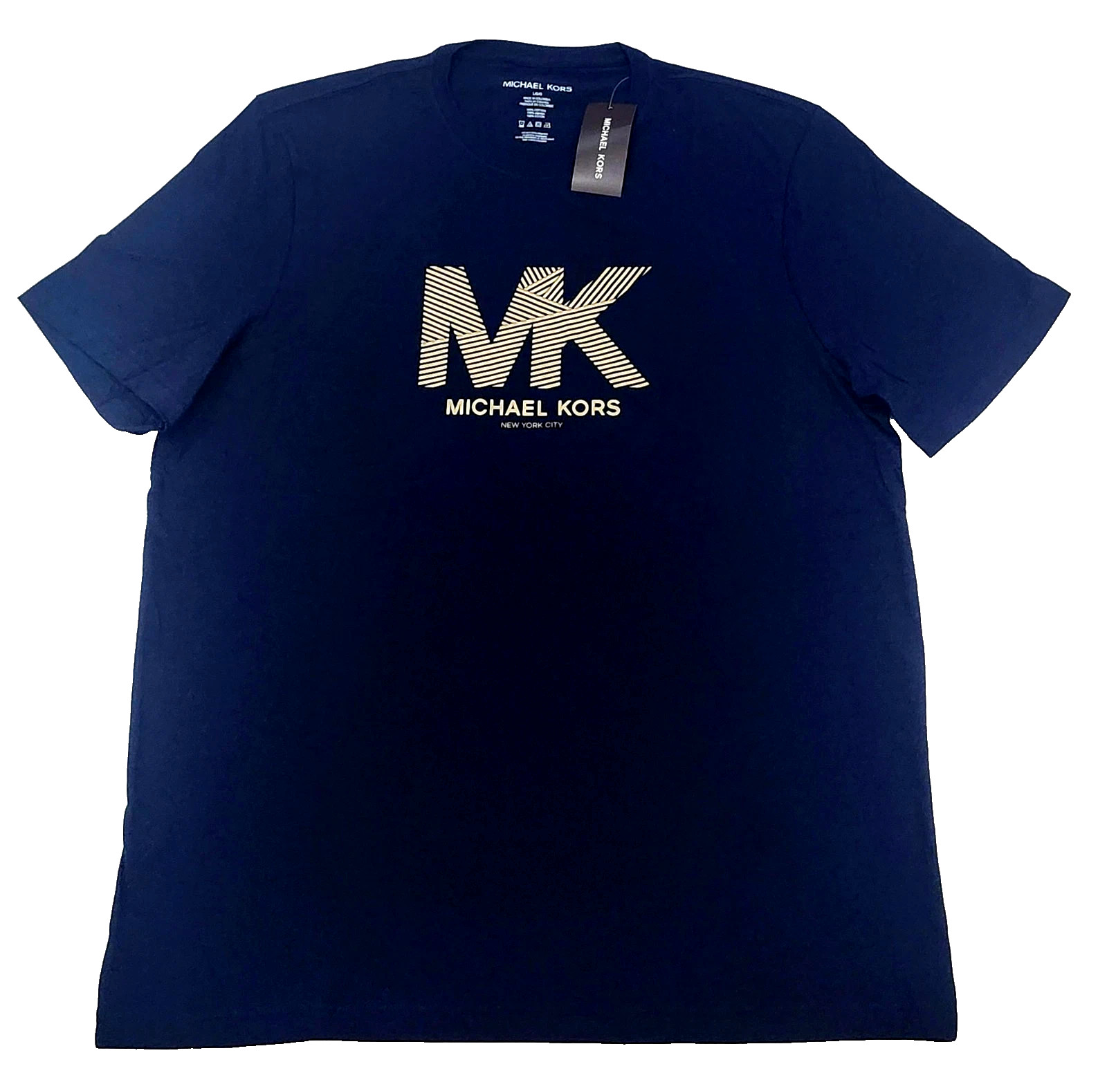 Michael Kors T-shirt Men’s Color Blue Size L (NEW ORIGINAL WITH TAGS)