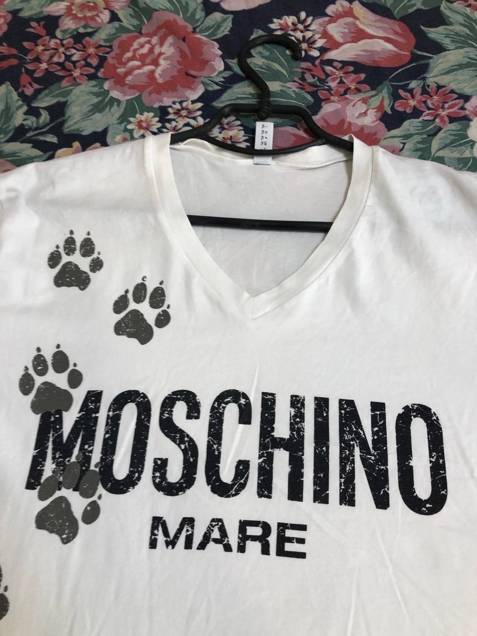 Moschino Couture Big Logo Y2K T Shirt Men White Size XL Designer Tee