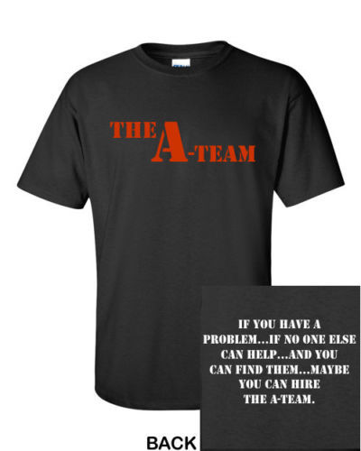 The A-Team T-Shirt CLASSIC Graphic Retro 80’s Logo Funny Party TEE New! S-5XL