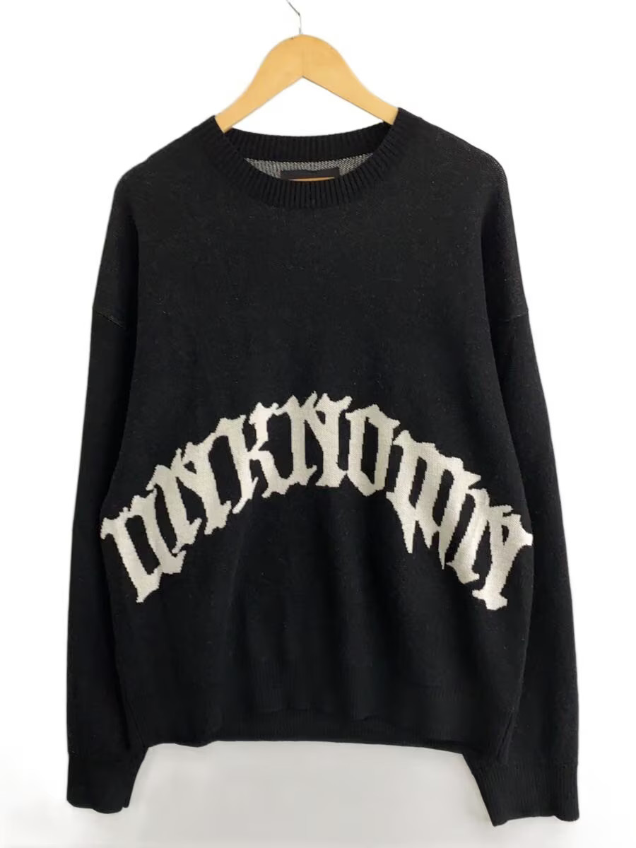 UNKNOWN LONDON Knit Sweater (Thick) Size S Wool Black