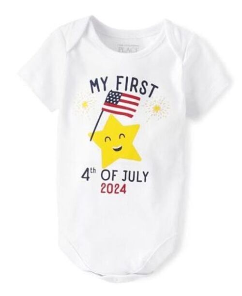 unisex-baby and Newborn All Holidays Preemie My First Fourth of July 2024