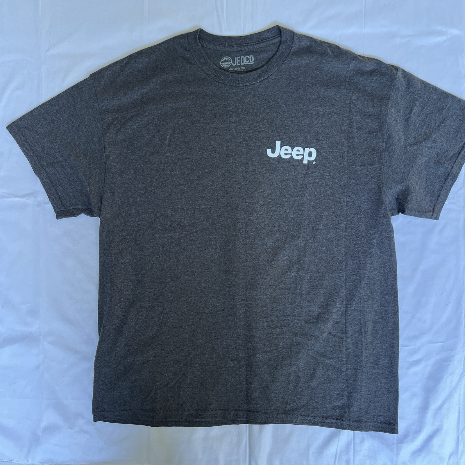 Jeep Shirt XL Gray Wrangler Yeti Sasquatch Explore Outdoors Cherokee Big 3214