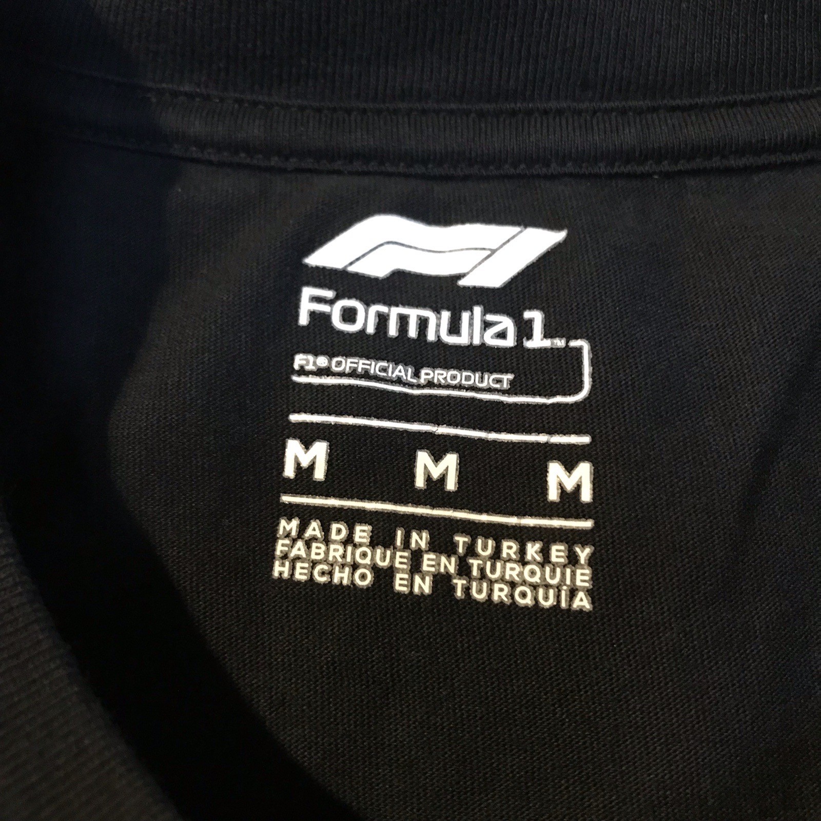 Formula 1 Shirt Mens Med Black Long Sleeve Mexico Skull Dia De Los Muertos F1