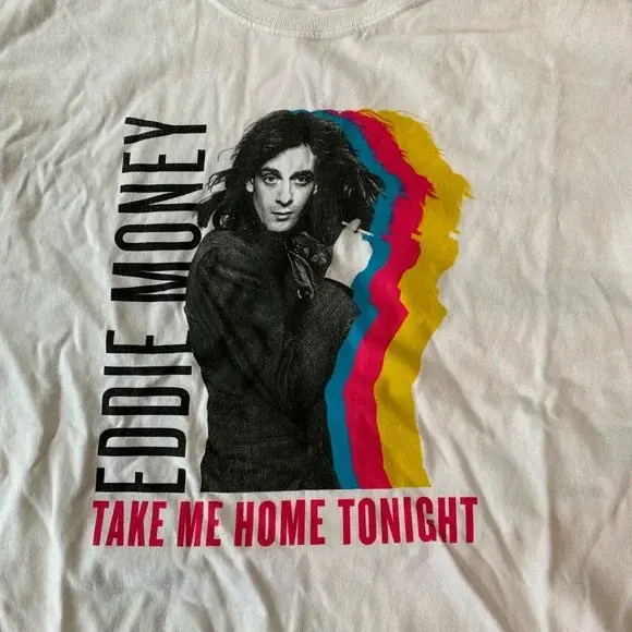 Take Me Home Tonight Eddie Money White T-Shirt Cotton Unisex BSS145
