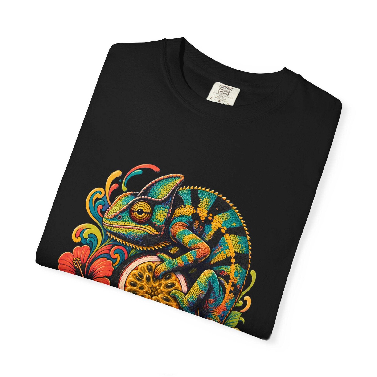 Psychedelic Passionfruit Chameleon Graphic Tee
