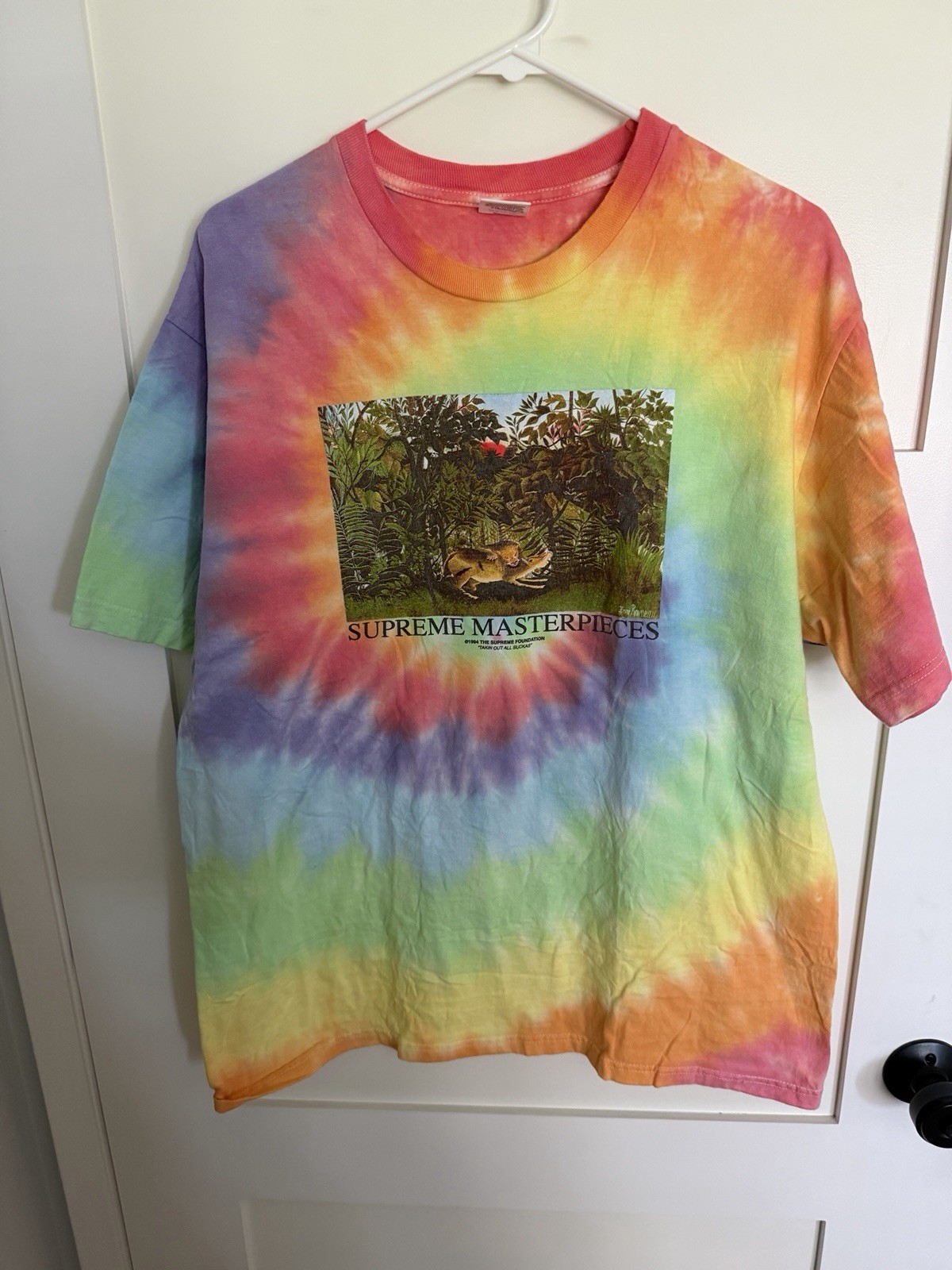 Supreme Masterpieces Tee Size Large Hand Tie-Died