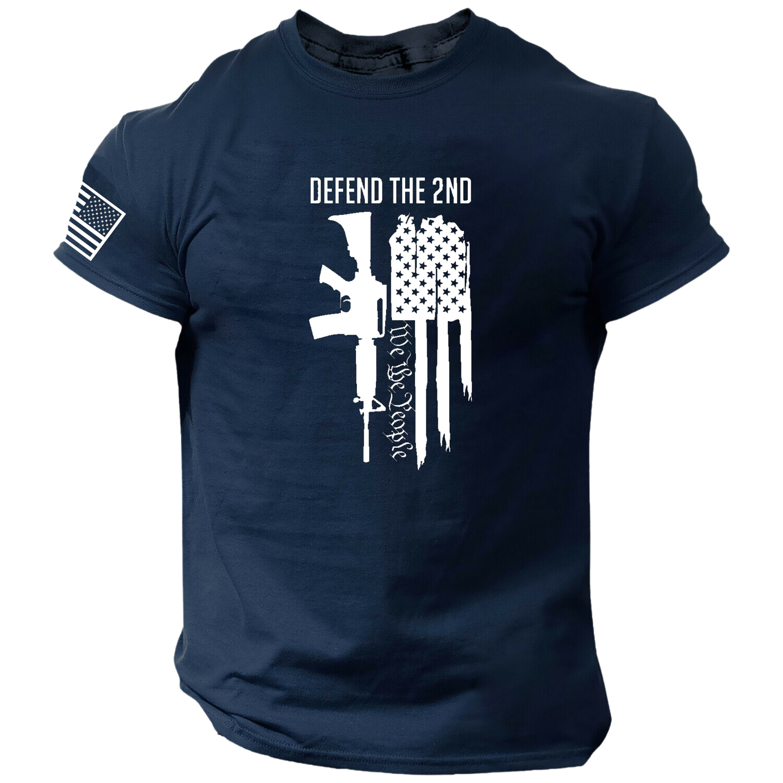 Defend The 2nd Amendment T-Shirt, American Flag, We The People, USA, 1776, 2A