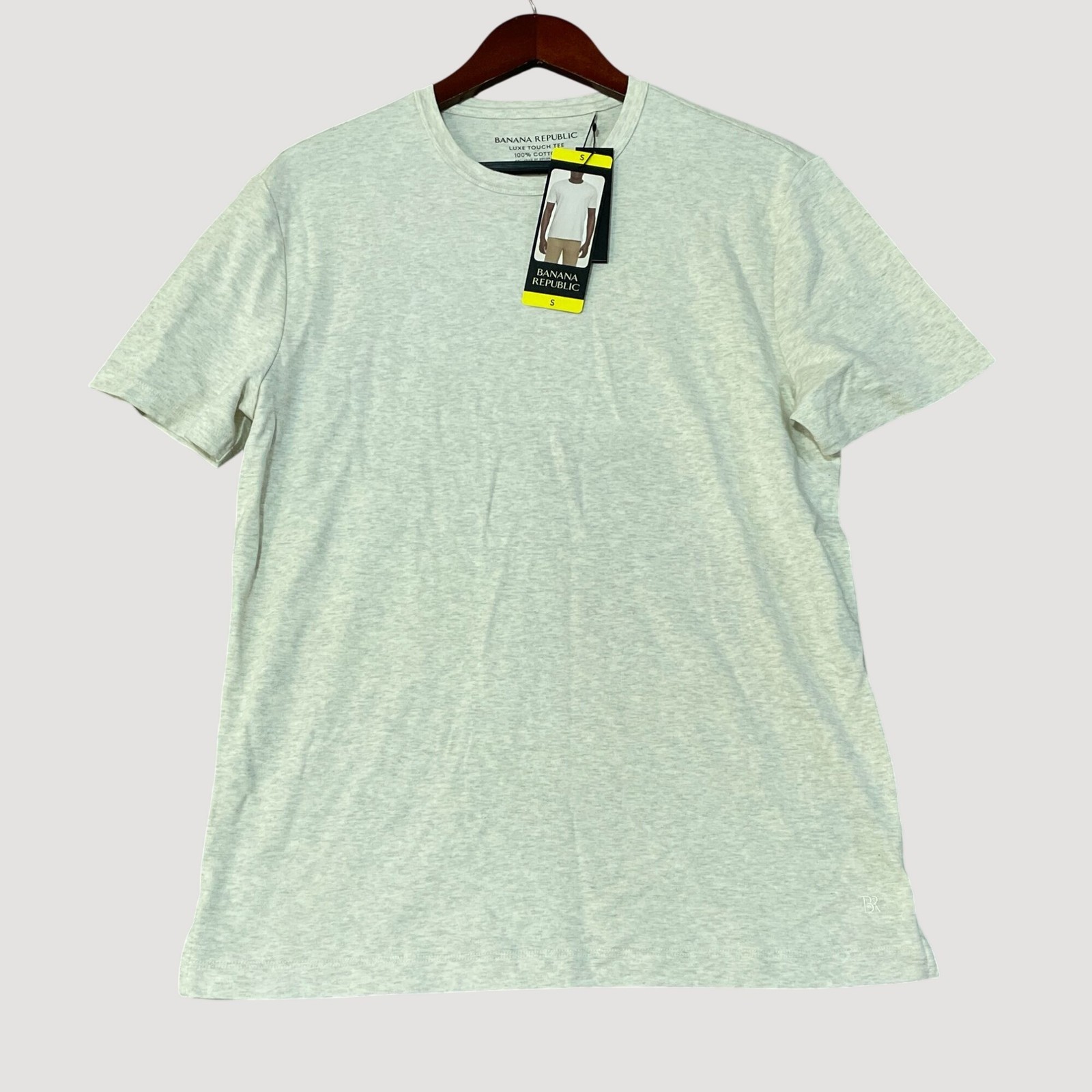 NWT Banana Republic Men’s S Luxe Touch Tee Tan 100% Cotton