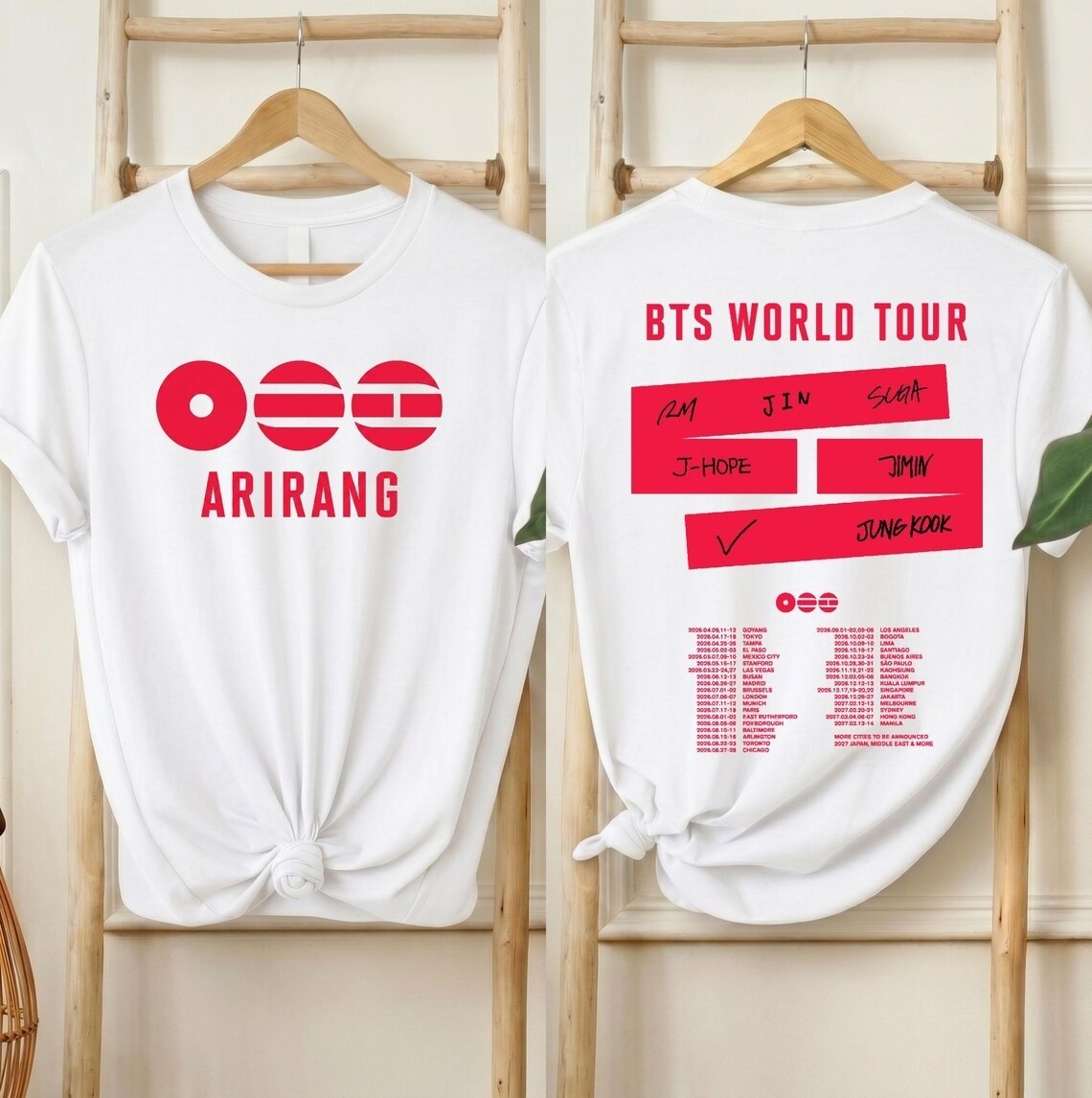BTS world tour Arirang 2026 Shirt, B Arirang Tour Merch T-Shirt