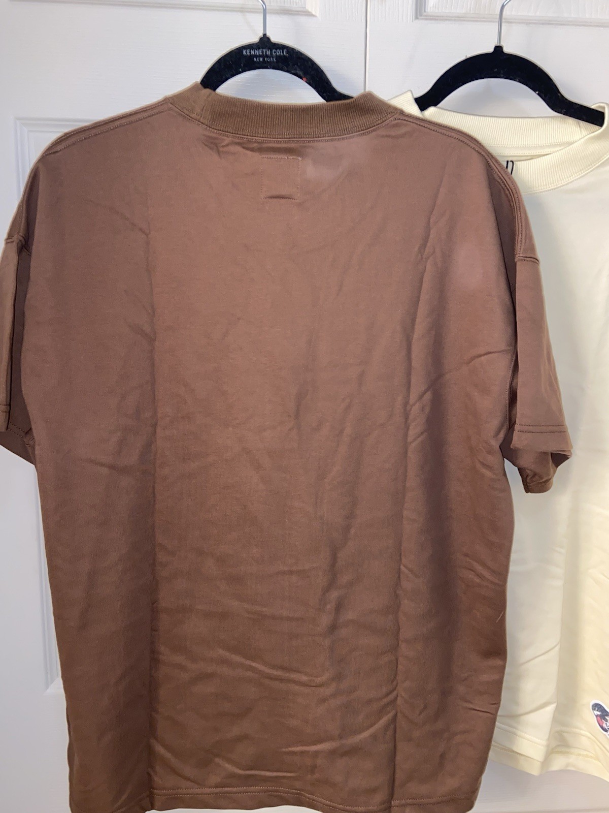 NWT Lot of 2 Vandy The Pink Street Wear Tshirts Brown & Banana Cream Lg