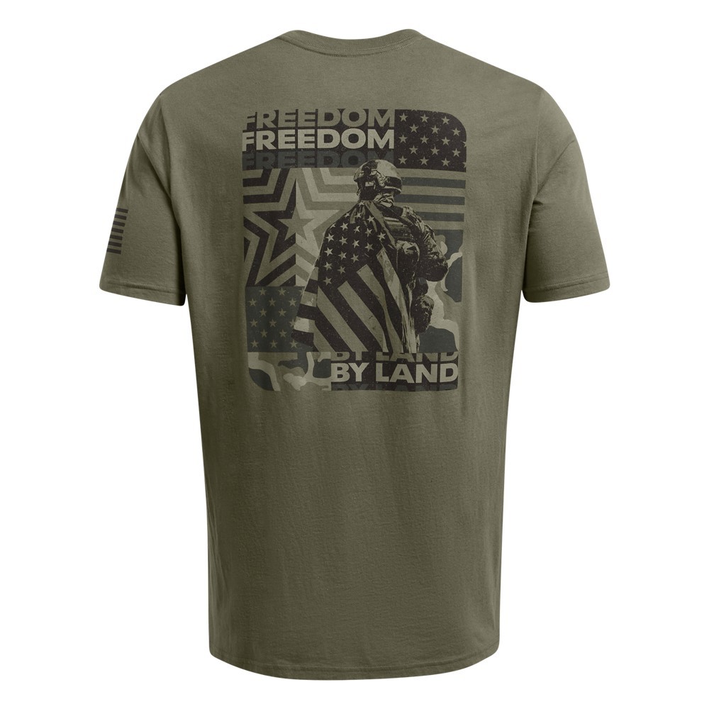 Under Armour 1386739 Men’s UA Freedom By Land Graphic Tee Short Sleeve T-Shirt