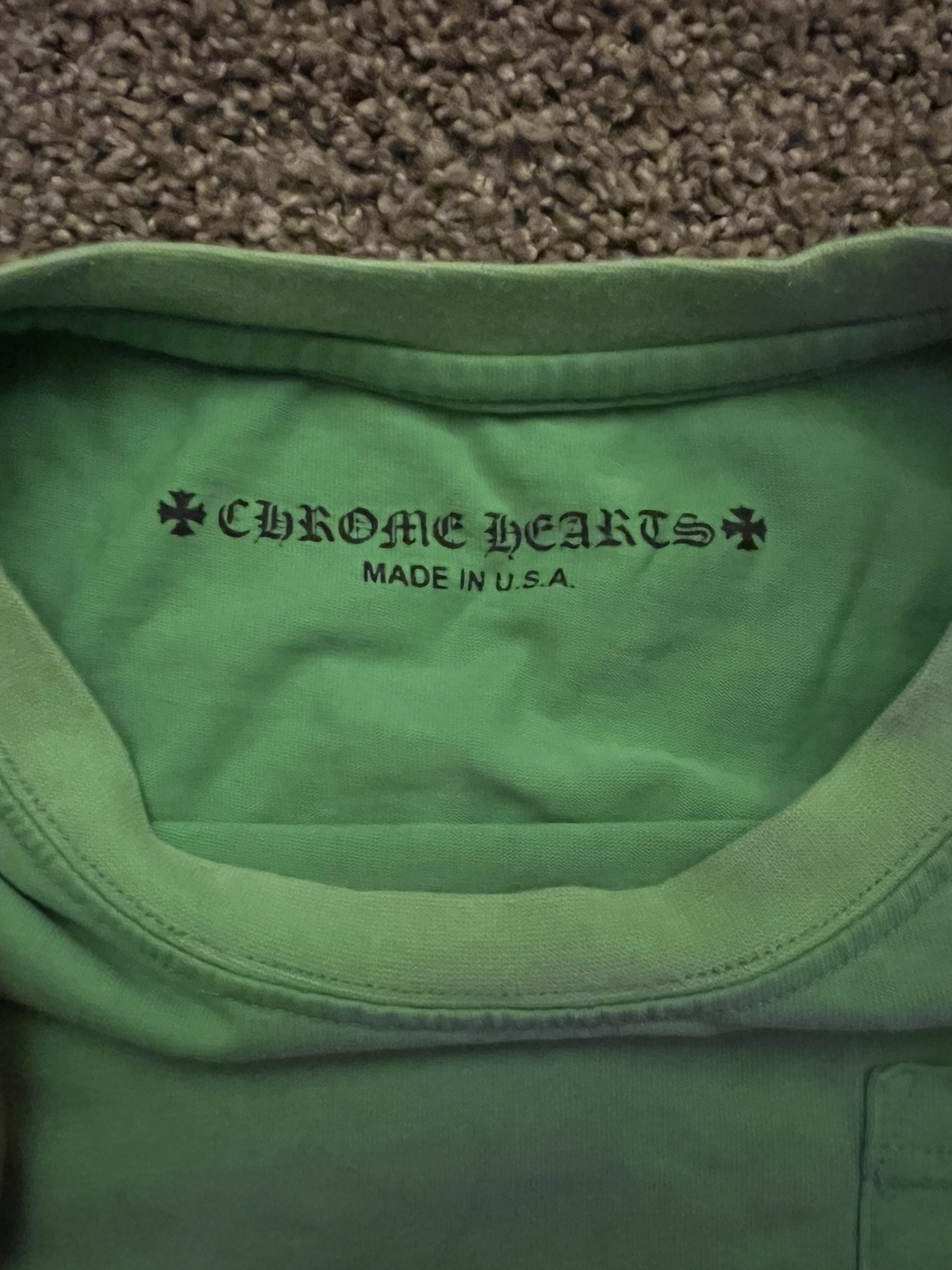 Chrome Hearts Matty Boy Sex Records Green Short Sleeve T-Shirt Large