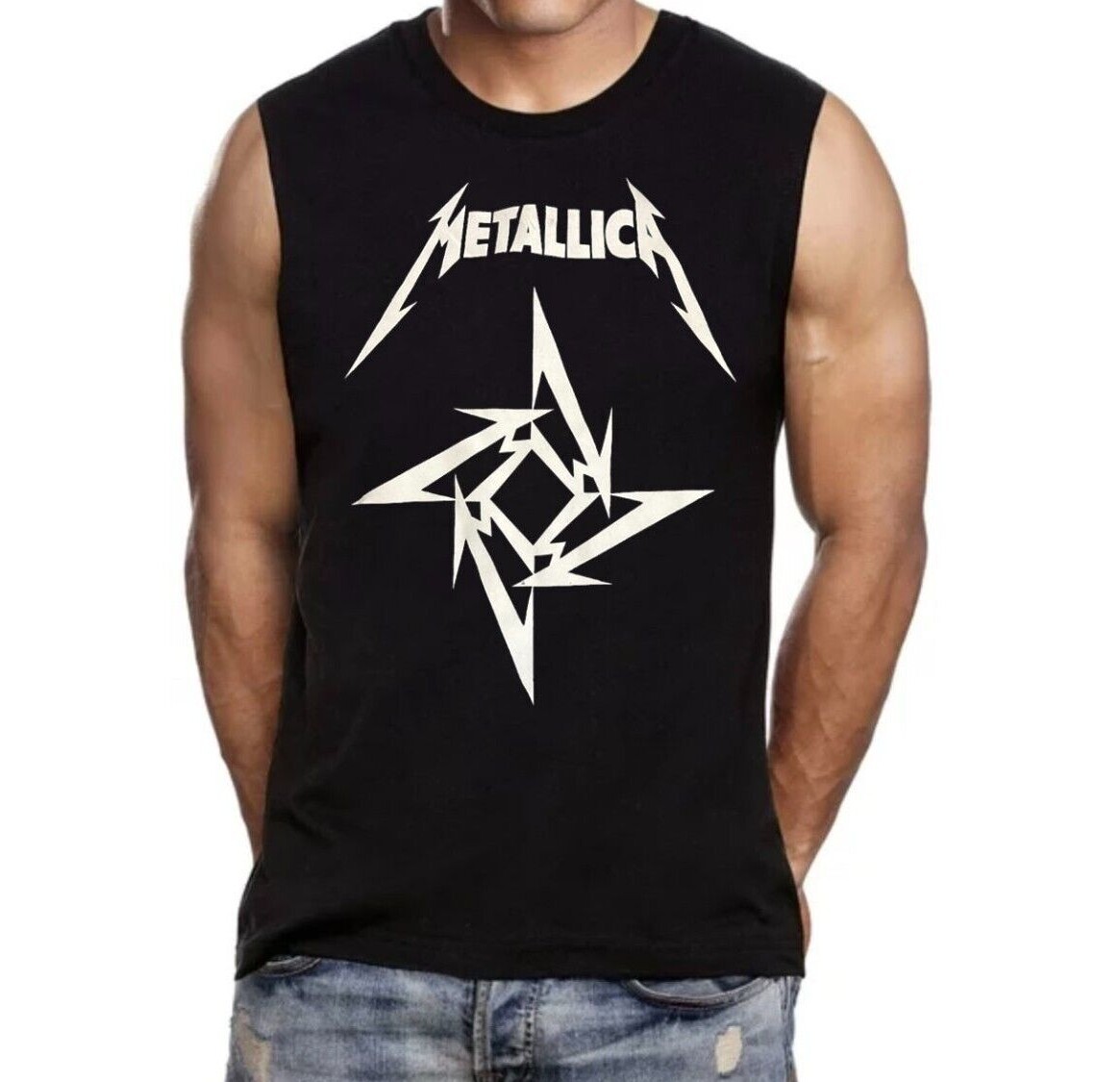 Metallica N Heavy Metal Men’s Muscle Shirts (Multiple Variations)