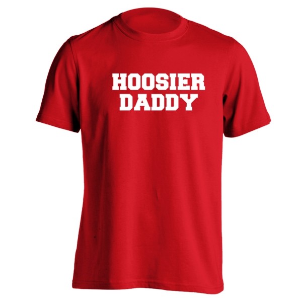 Hoosier Daddy Red Basic Men’s T-Shirt