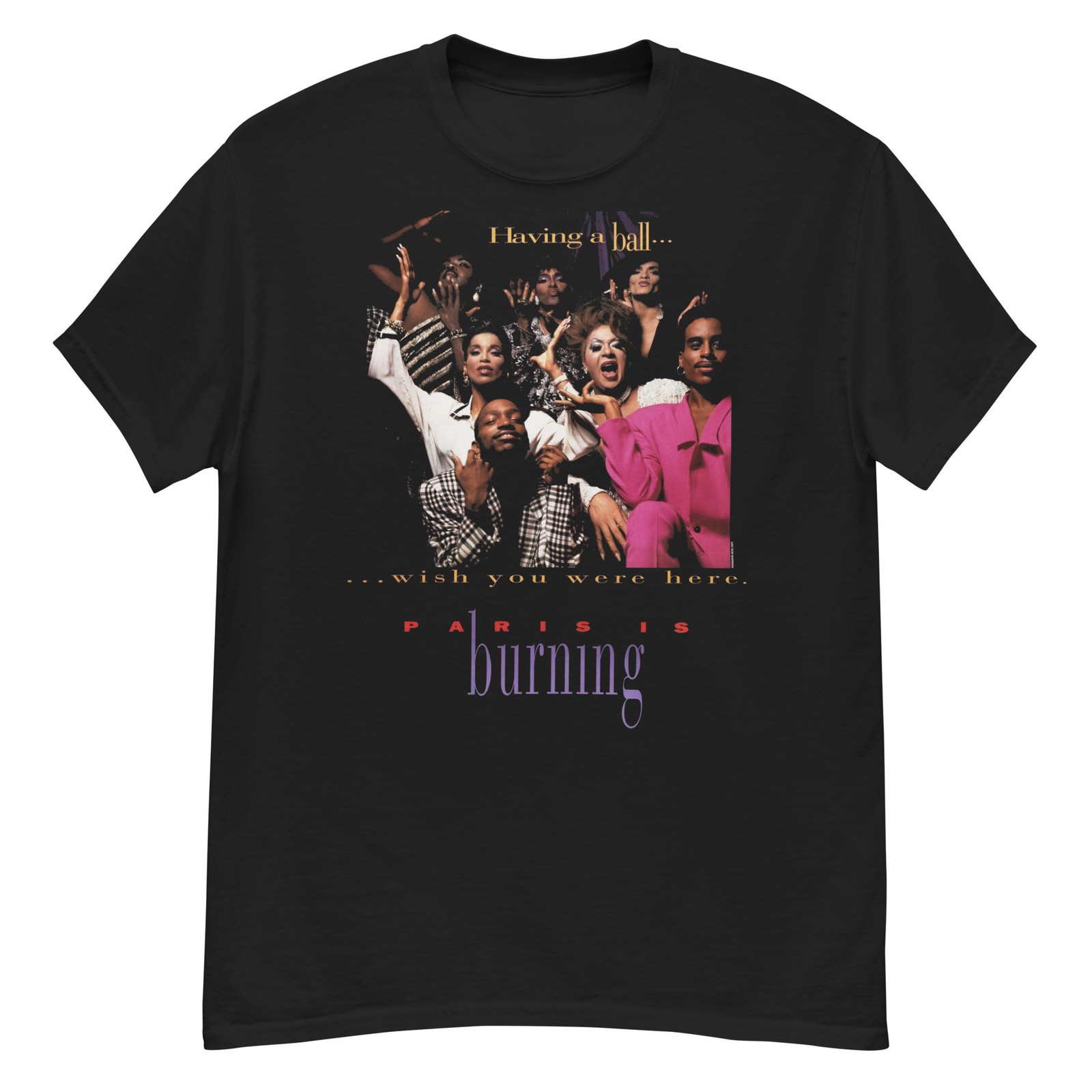 Paris is Burning LGTBQ+ Doc 1990 Poster – Unisex T-shirt all sizes S-2XL