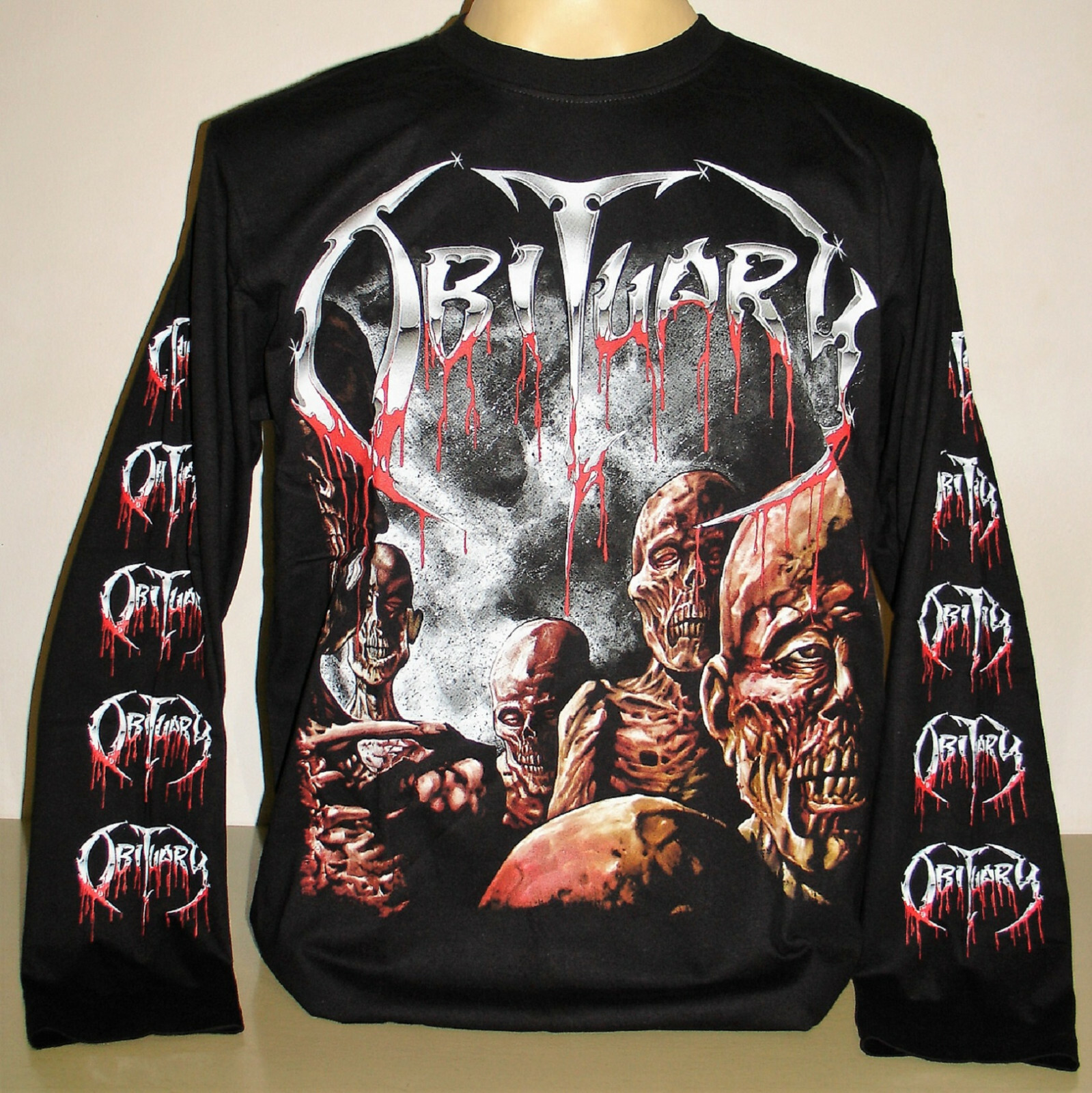 Obituary Back From The Dead Long Sleeve T-Shirt Size S M L XL 2XL 3XL Metal New!