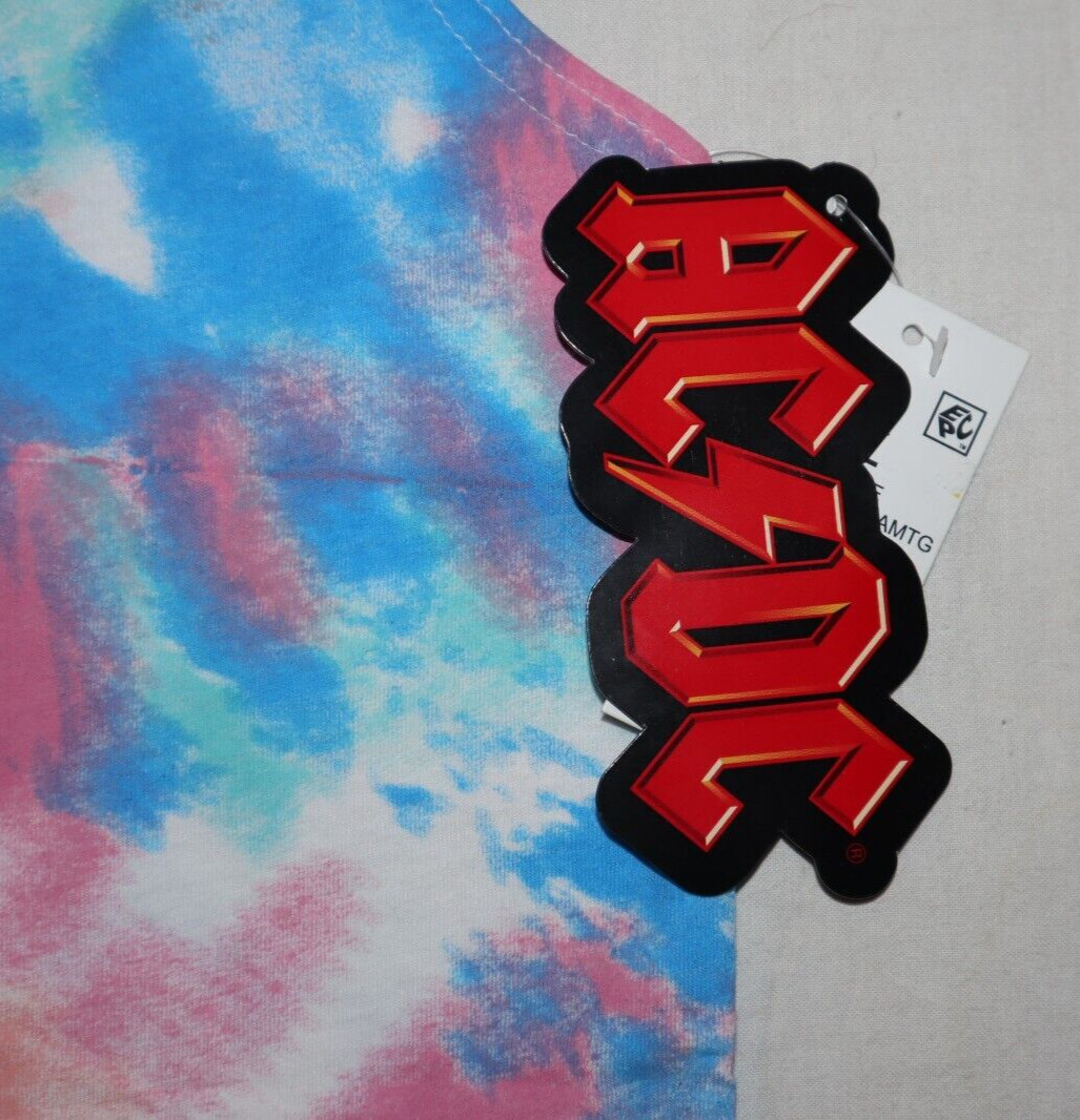 AC/DC HIGH VOLTAGE Size XL Tie-Dye Tank Top Muscle Shirt AUTHENTIC Rock NEW