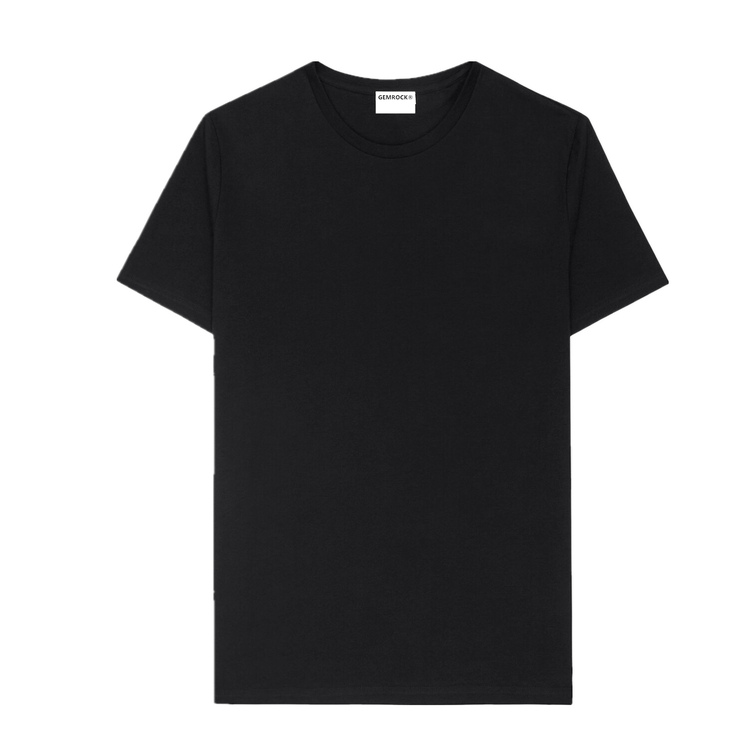 Black White Men 100% Thick Cotton Casual T-Shirt Short Sleeve Tee Crew V Neck