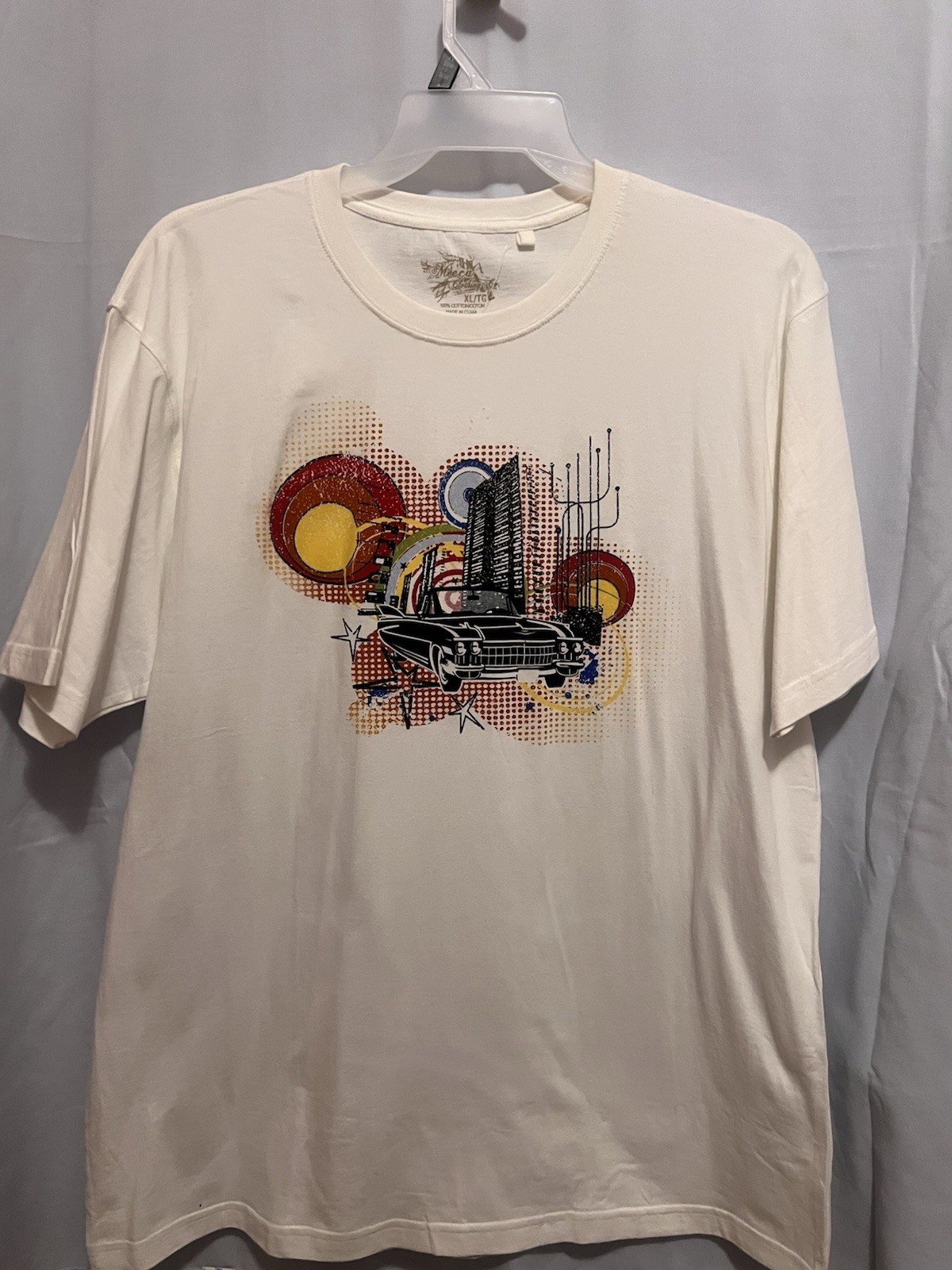 MECCA CLOTHING CO MENS SCREEN PRINTED T-SHIRT MENS SZ XL NWOT