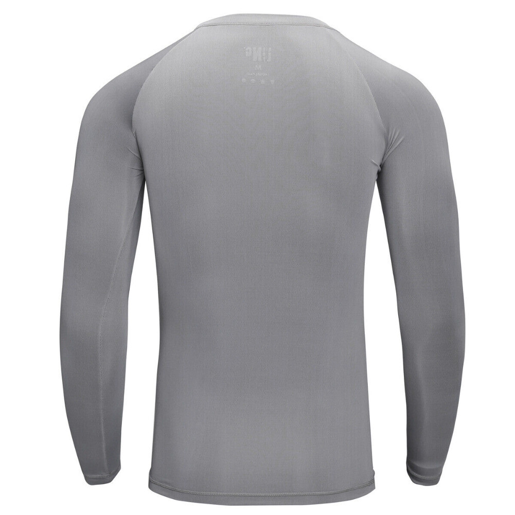 Mens Running Soft Long Sleeve Johns Liner Moisture Wicking T-Shirt Gym Tight Top