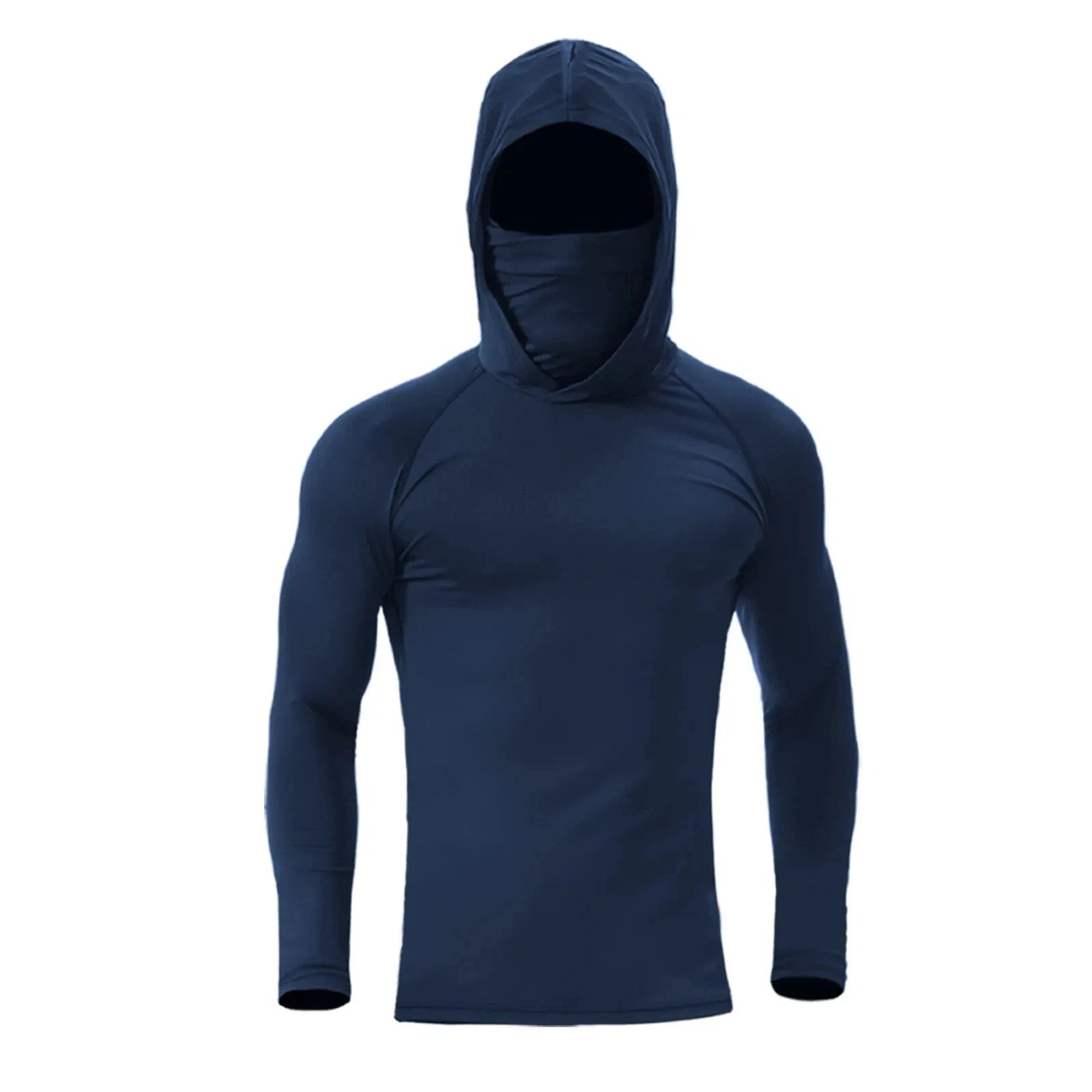 Performance Hoodie Long Sleeve T-Shirts, UPF 50+ Sun Protection Hooded Unisex