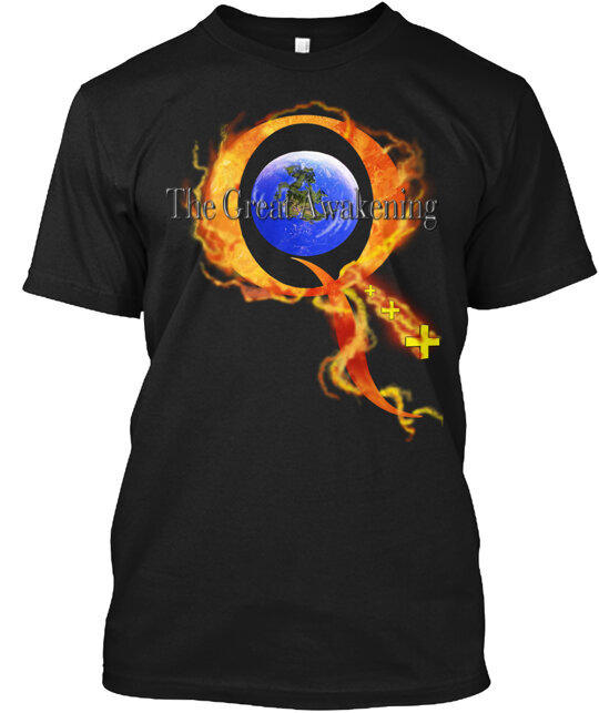 Q The Great Awakening by Q+++ Designs + T-Shirt Size S to 5XL