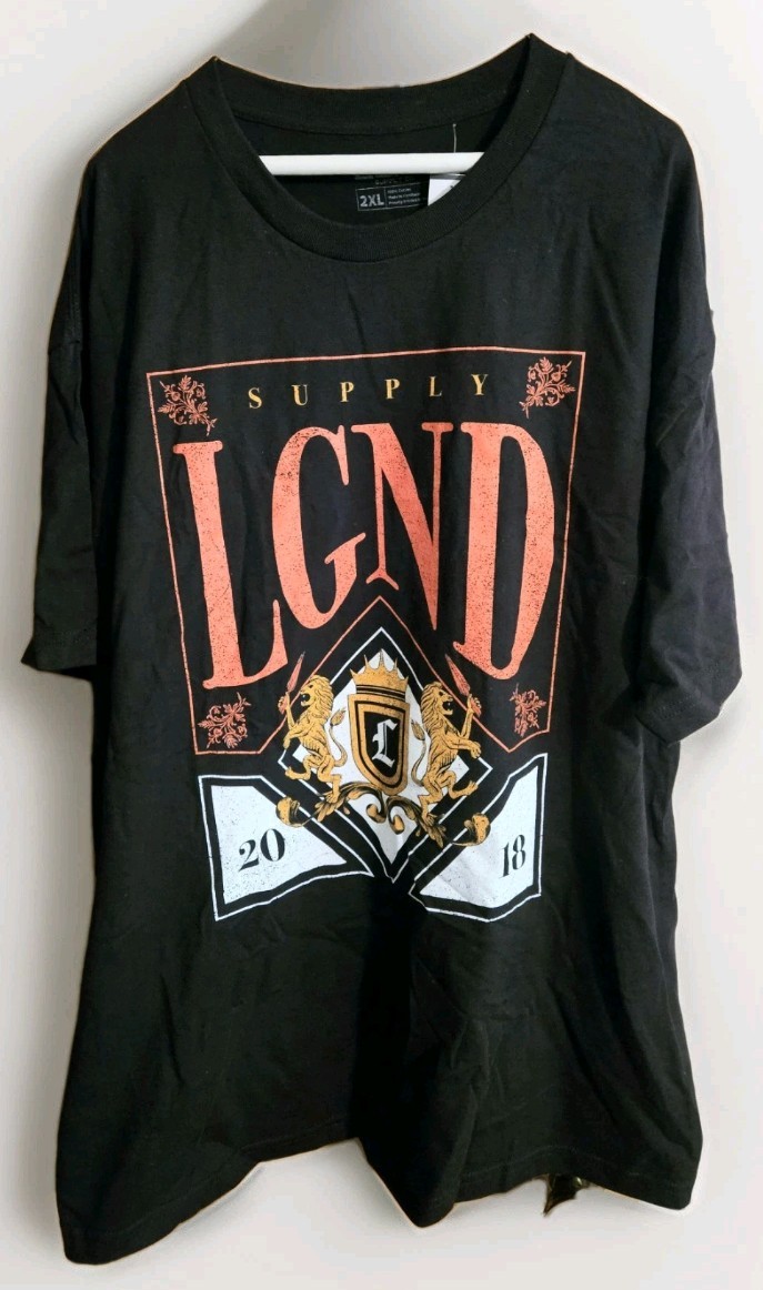 LGND Supply Co 2018 Men’s Black Short Sleeve T-Shirt Size 2XL NWOT