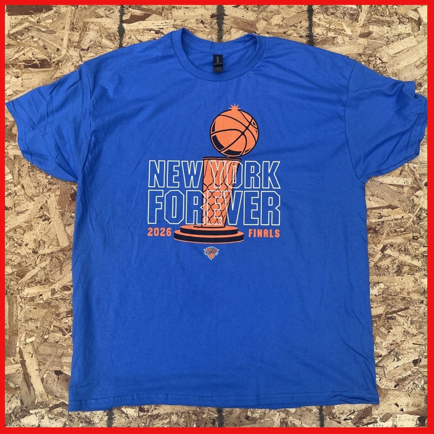 New York Kn!ck$ Forever 2026 FINALS Trophy Graphic T Shirt Playoffs SGA