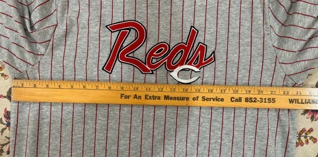 New Era Cincinnati Reds Grey THROWBACK Design Short Sleeve Tshirt Mens XL