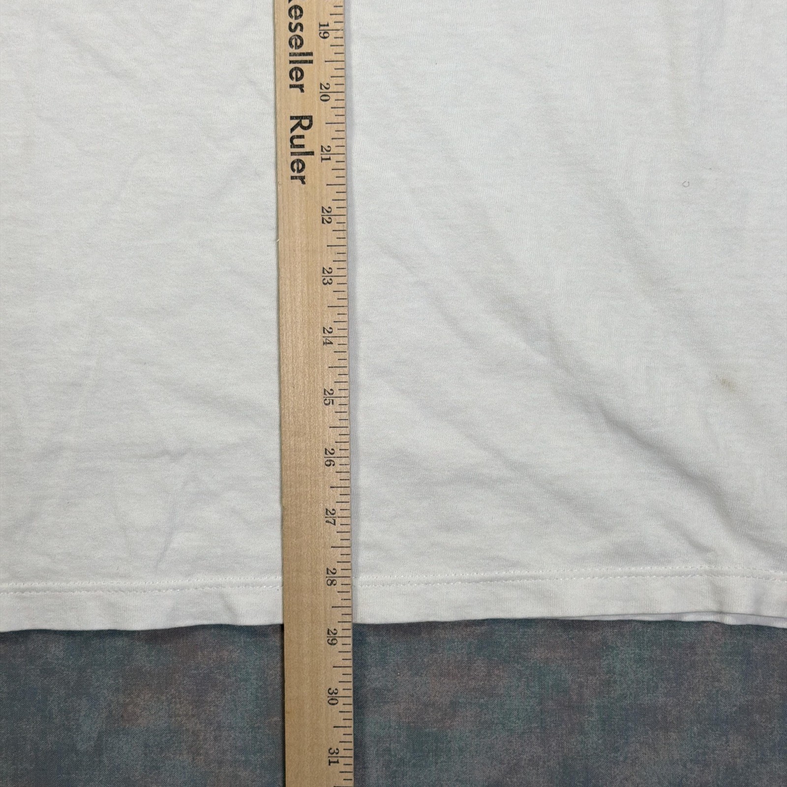 Vintage No Fear Shirt Mens L White Baseball Religion Graphic Tee USA 90s