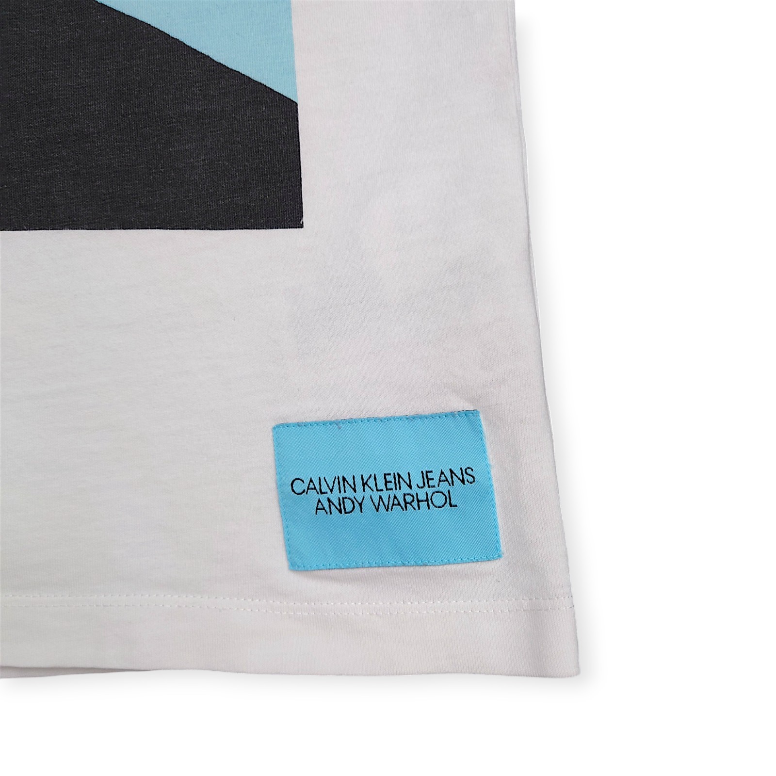 Calvin Klein x Andy Warhol Potrait T Shirt Size Small White Slub Cotton Tee
