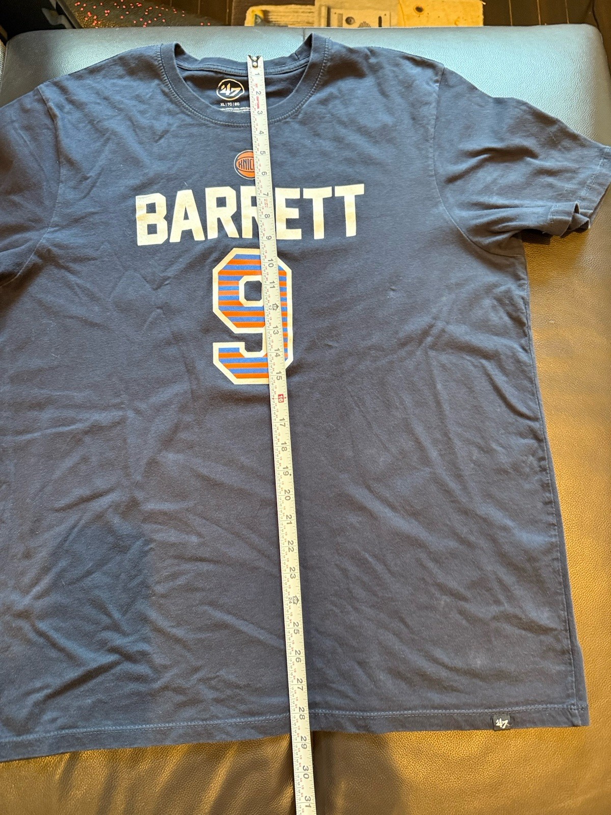 ’47 New York Knicks RJ Barrett Graphic T-Shirt Gray XL Men’s *free shipping*