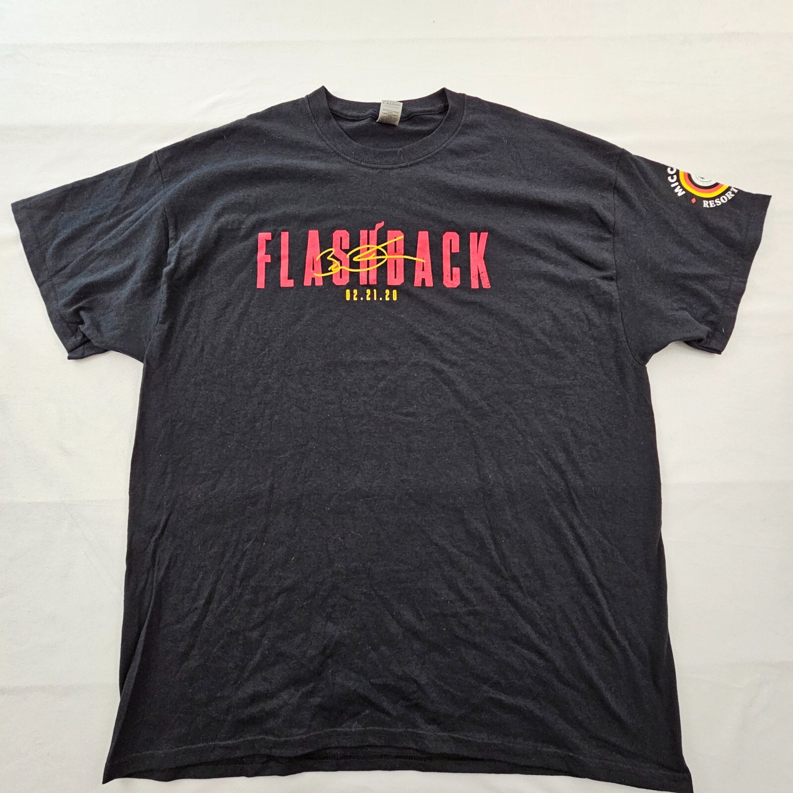 Dwyane Wade Miami Heat 2-21-20 Flashback Black Short Sleeve T-Shirt Men’s XL