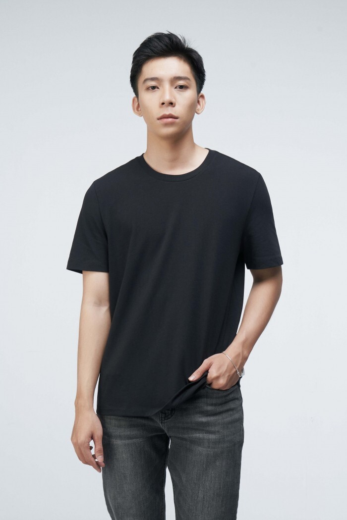 Routine Short Sleeve T-Shirt – Form Fitted – Black – Any Size